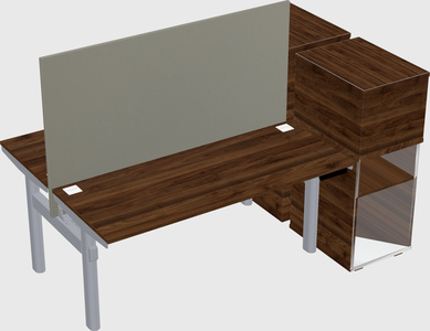 Shared electric desk + cabinet