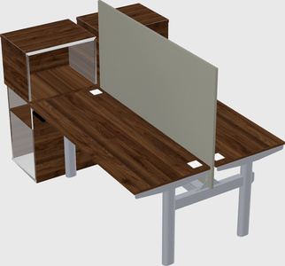 Shared electric desk + cabinet
