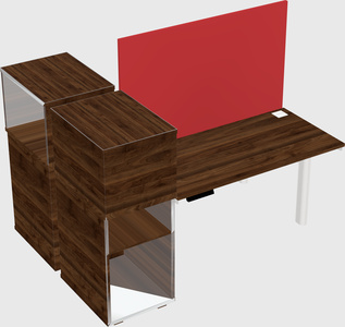 Shared electric desk + cabinet