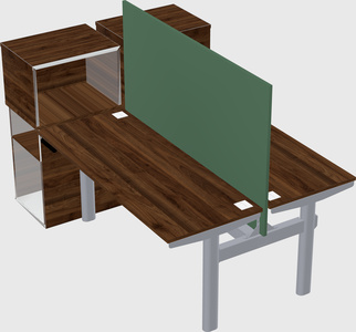 Shared electric desk + cabinet