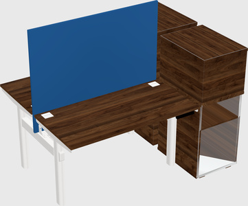 Shared electric desk + cabinet