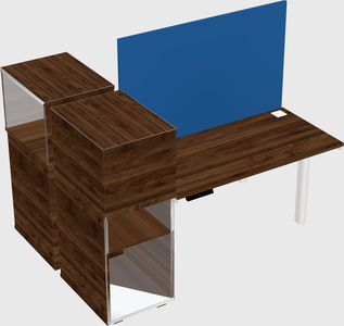Shared electric desk + cabinet