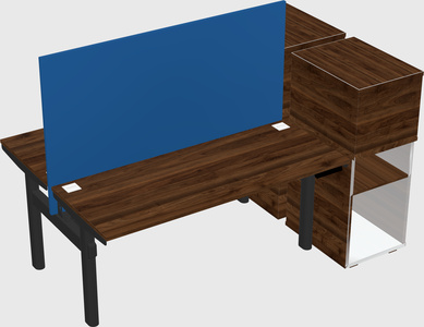 Shared electric desk + cabinet