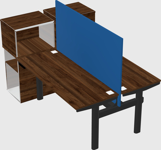 Shared electric desk + cabinet