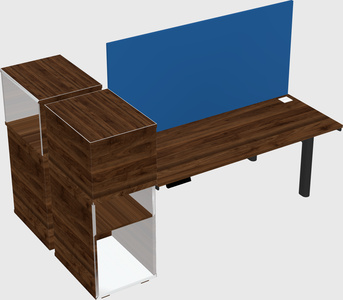 Shared electric desk + cabinet