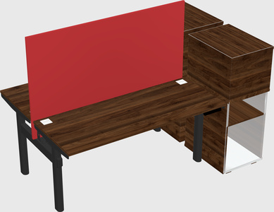 Shared electric desk + cabinet