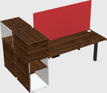 Shared electric desk + cabinet