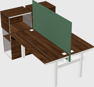 Shared electric desk + cabinet