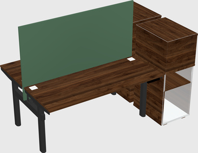 Shared electric desk + cabinet