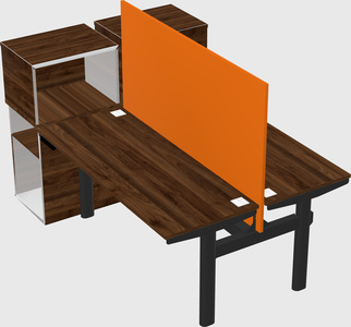 Shared electric desk + cabinet