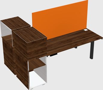 Shared electric desk + cabinet