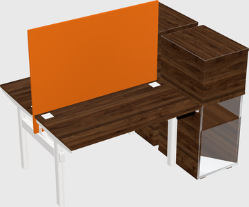 Shared electric desk + cabinet