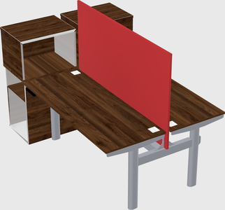 Shared electric desk + cabinet