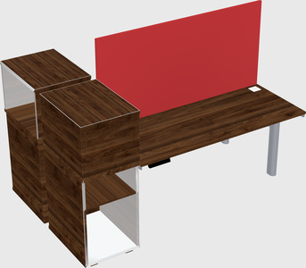Shared electric desk + cabinet