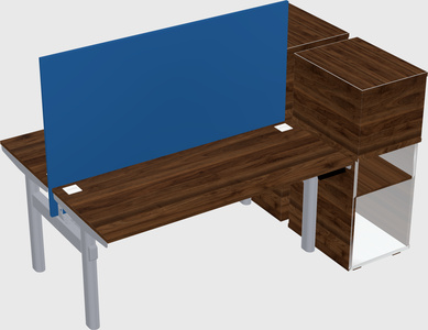Shared electric desk + cabinet
