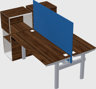 Shared electric desk + cabinet