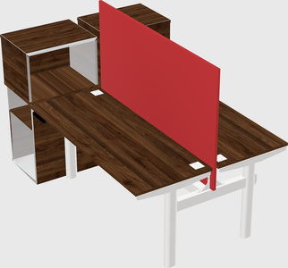 Shared electric desk + cabinet