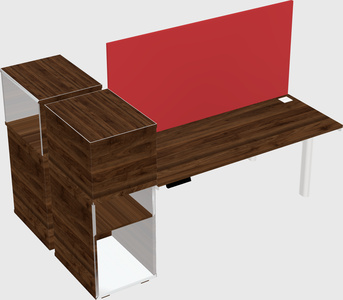 Shared electric desk + cabinet