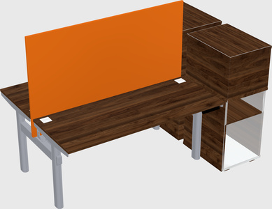 Shared electric desk + cabinet