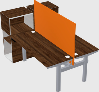 Shared electric desk + cabinet