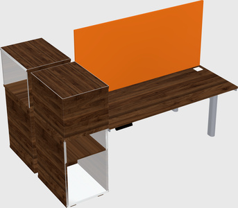 Shared electric desk + cabinet