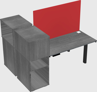 Shared electric desk + cabinet