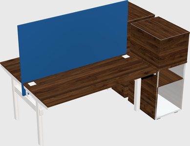 Shared electric desk + cabinet