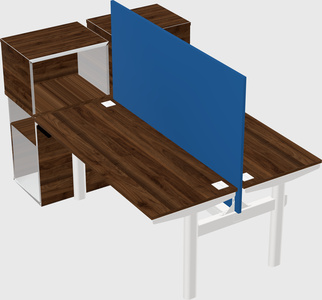 Shared electric desk + cabinet