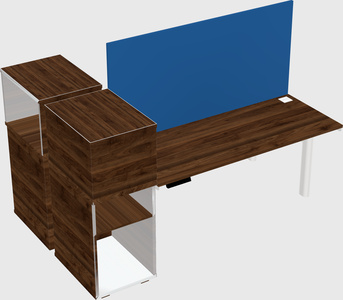 Shared electric desk + cabinet