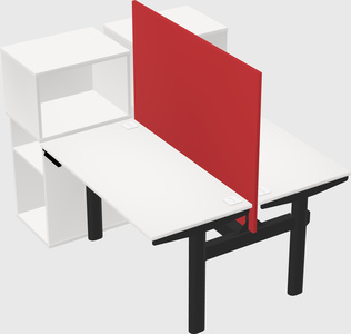 Shared electric desk + cabinet
