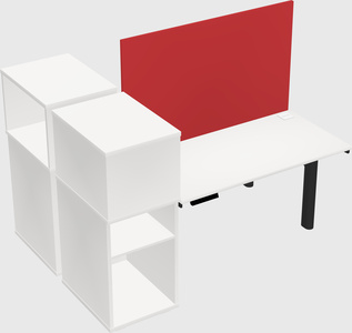 Shared electric desk + cabinet