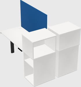 Shared electric desk + cabinet