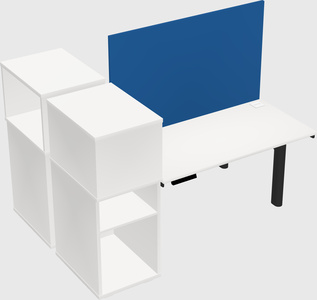 Shared electric desk + cabinet