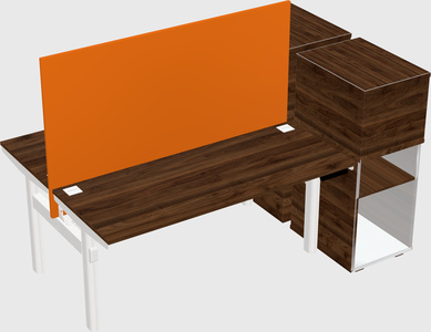 Shared electric desk + cabinet