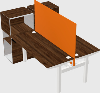 Shared electric desk + cabinet