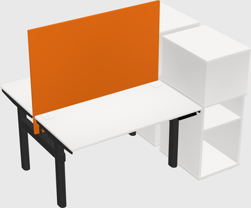Shared electric desk + cabinet