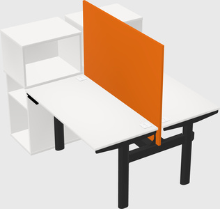Shared electric desk + cabinet