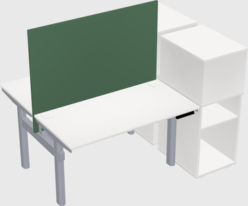 Shared electric desk + cabinet