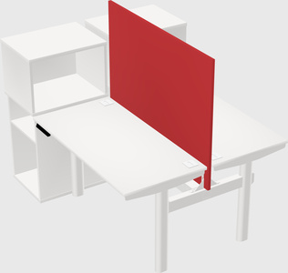 Shared electric desk + cabinet