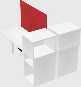 Shared electric desk + cabinet