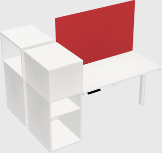 Shared electric desk + cabinet