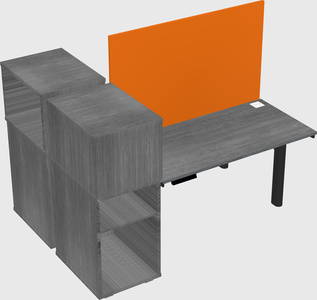 Shared electric desk + cabinet