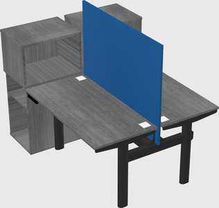 Shared electric desk + cabinet