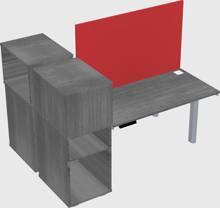 Shared electric desk + cabinet