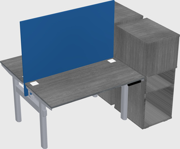 Shared electric desk + cabinet