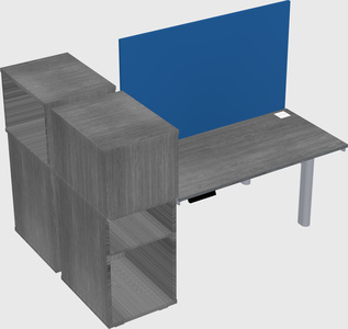 Shared electric desk + cabinet
