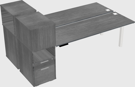 Shared electric desk + cabinet