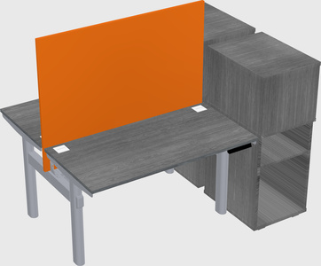 Shared electric desk + cabinet
