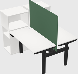 Shared electric desk + cabinet