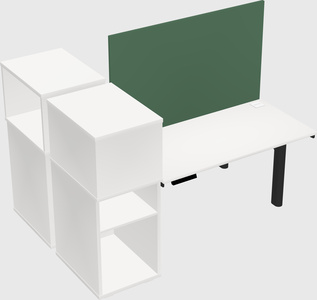 Shared electric desk + cabinet